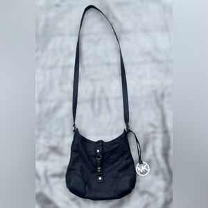 Michael Kors Dark Blue Leather Shoulder Bag EUC